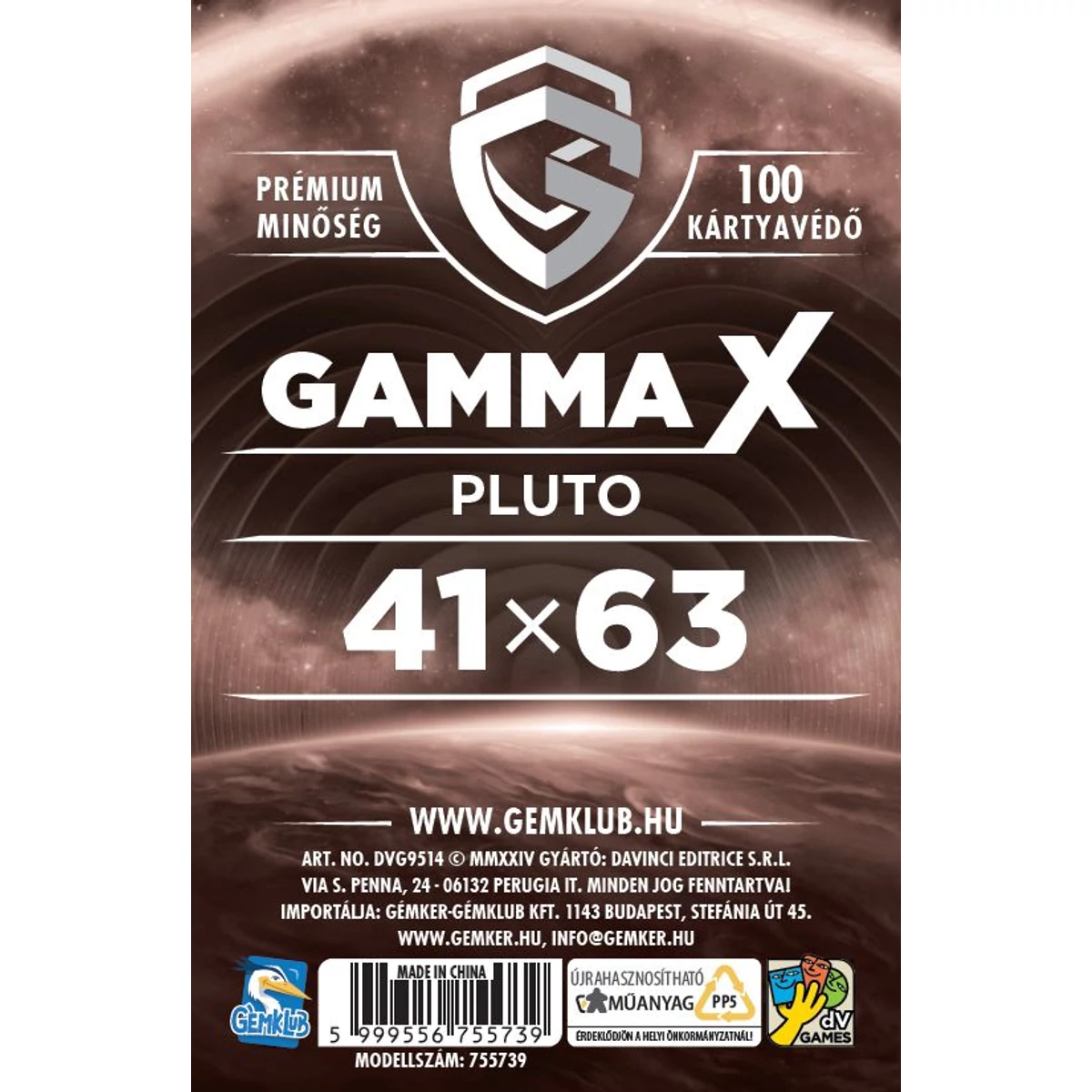 GK Gamma X - Pluto kártyavédő (41x63 mm)