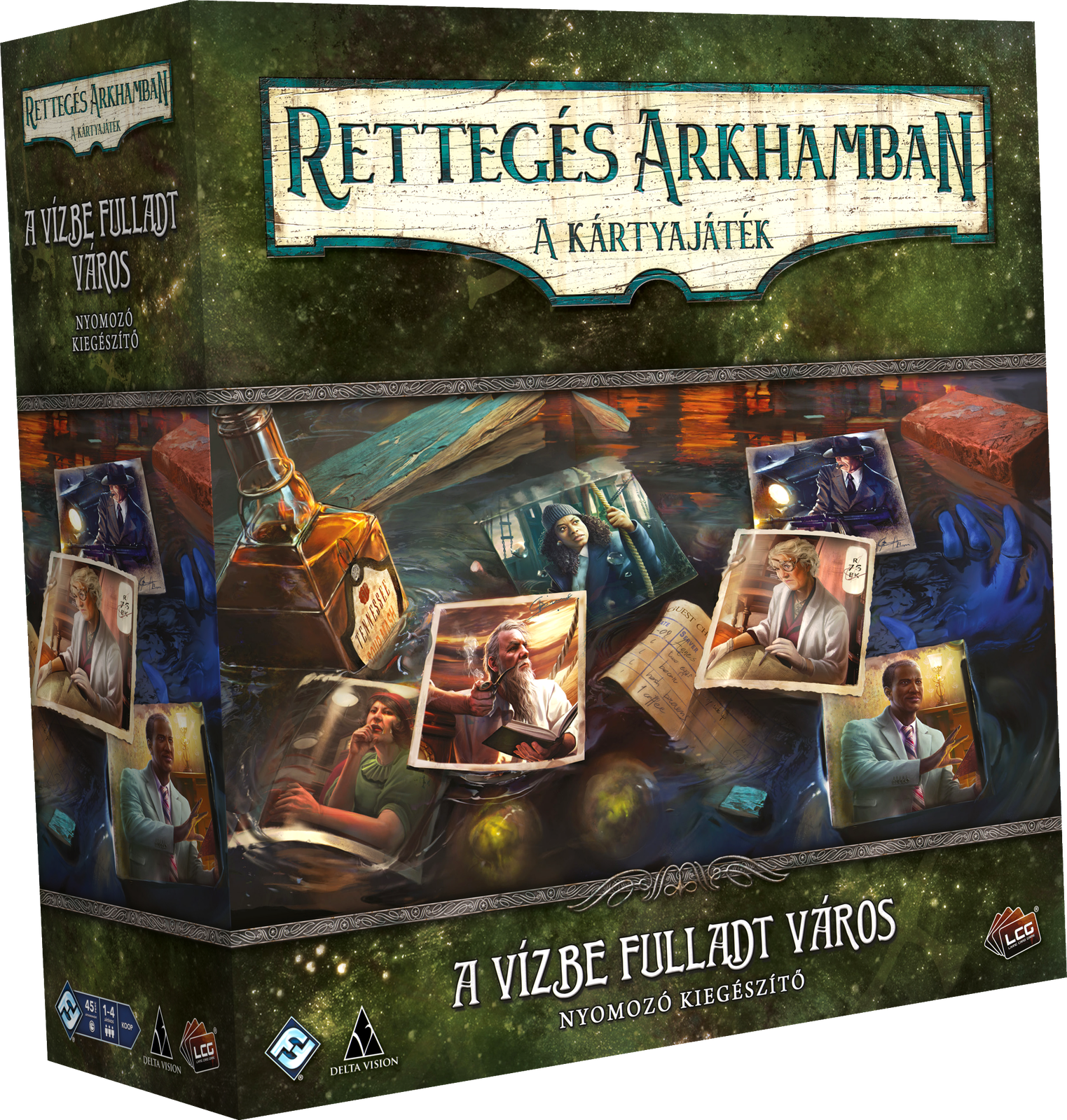 Rettegés Arkhamban – A kártyajáték: A vízbe fulladt város – Nyomozó kiegészítő