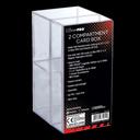 Ultra PRO Card Storage Boxes – átlátszó, 2 rekeszes kártyadoboz