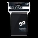 Ultra PRO PRO-Gloss Standard DECK PROTECTOR – fekete kártyavédő, 50 db