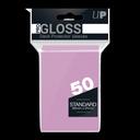 Ultra PRO PRO-Gloss Standard Deck Protectors – rózsaszín kártyavédő, 50 db