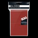 Ultra PRO PRO-Gloss Deck Protectors – piros kártyavédő, 100 db