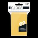 Ultra PRO PRO-Gloss – kis méretű kártyavédő tasak, 60 db, sárga