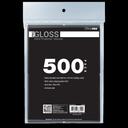 Ultra PRO PRO-Gloss Deck Protector – fekete kártyavédő tasak, 500 db