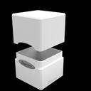 Ultra PRO Classic SATIN Cube – kártyatartó doboz, Arctic White