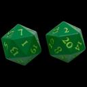Ultra PRO Vivid HEAVY METAL Dice – zöld kockák, 2 db
