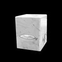 Ultra PRO Marble SATIN Cube – kártyatároló doboz, White / Black