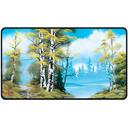 Ultra PRO Bob Ross Playmat – Lakeside Path fekete szegélyű játékszőnyeg